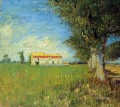 Granja en un campo de trigo Vincent van Gogh